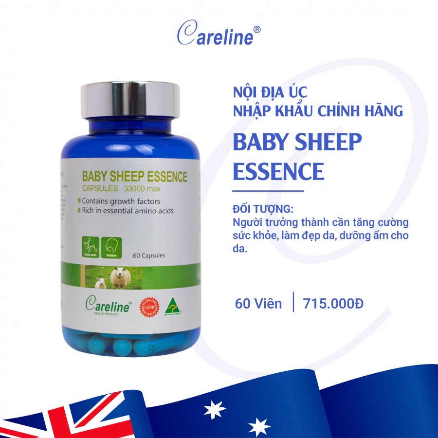 Baby Sheep Essence - Nhau thai cừu 60 viên