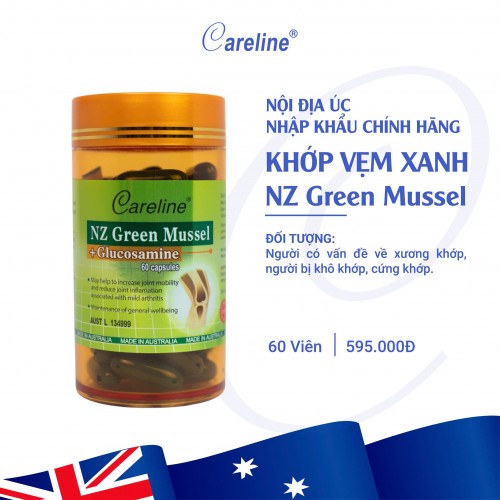 Khớp vẹm xanh - Nz Green Mussel - Hỗ trợ sức khỏe xương khớp