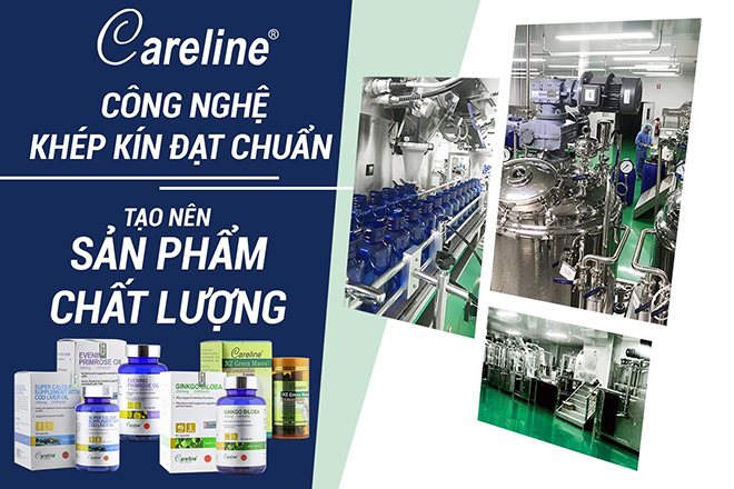 Các sản phẩm Careline được sản xuất bởi công nghệ hiện đại bậc nhất