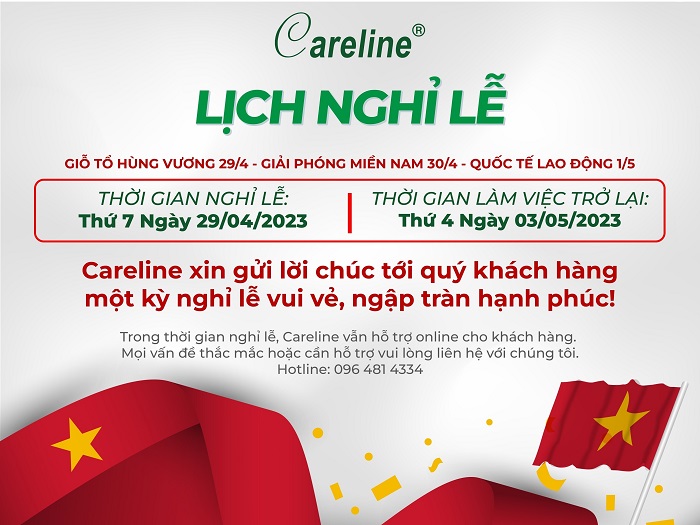 Thông báo nghỉ lễ Careline